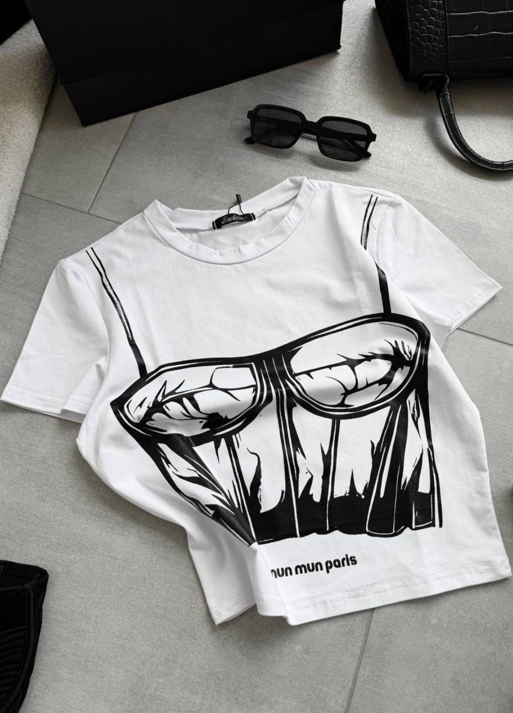 Вкорочений топ-футболка з коротким рукавом Tik-Tak (334011034)