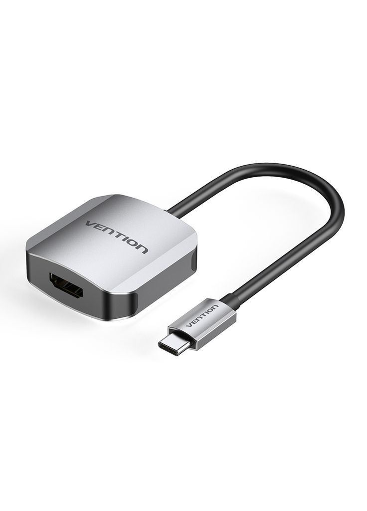Перехідник USB 3.1 Type-C --> HDMI (F), 4K 30HZ, кабель 0.15м, сірий Vention (317275177)