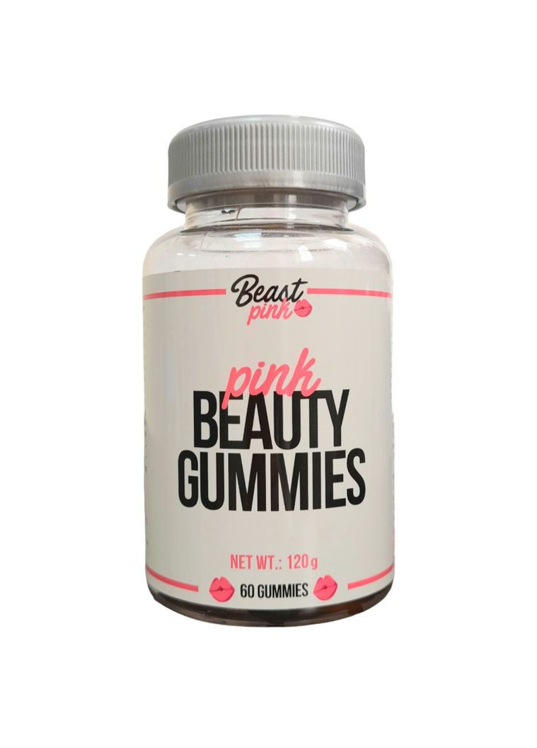 Мультивітамінний комплекс для жінок Pink Beauty Gummies 60 желейних цукерок BeastPink (290851404)