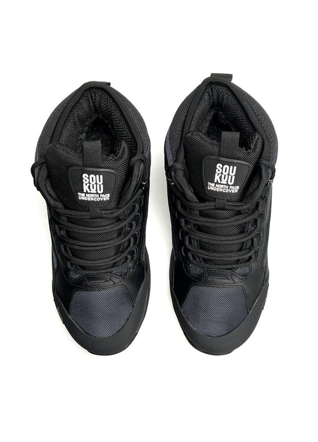 Чорні Зимовий кросівки чоловічі the north face x No Brand SOUKUU Glenclyffe Fur Black Navy