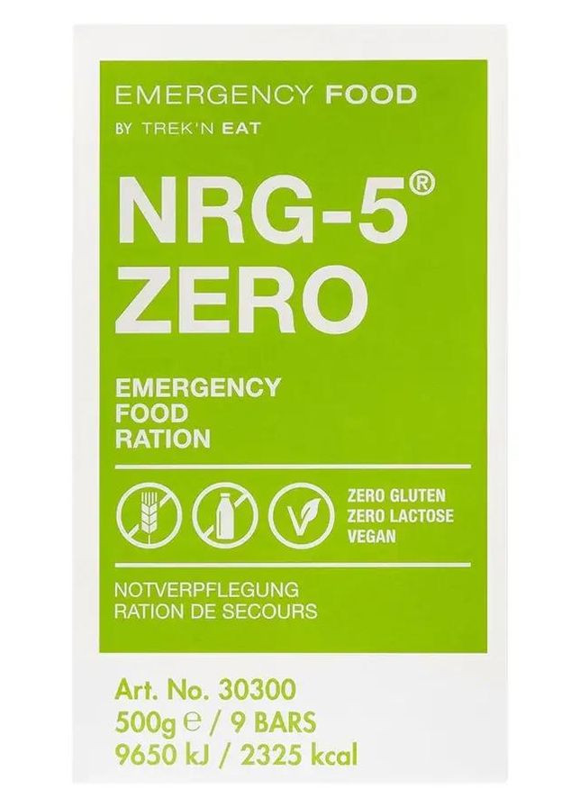 Сублімат Trek’n Eat Emergency Food NRG-5® ZERO Злакові брикети без глютену 500 г No Brand (323156239)