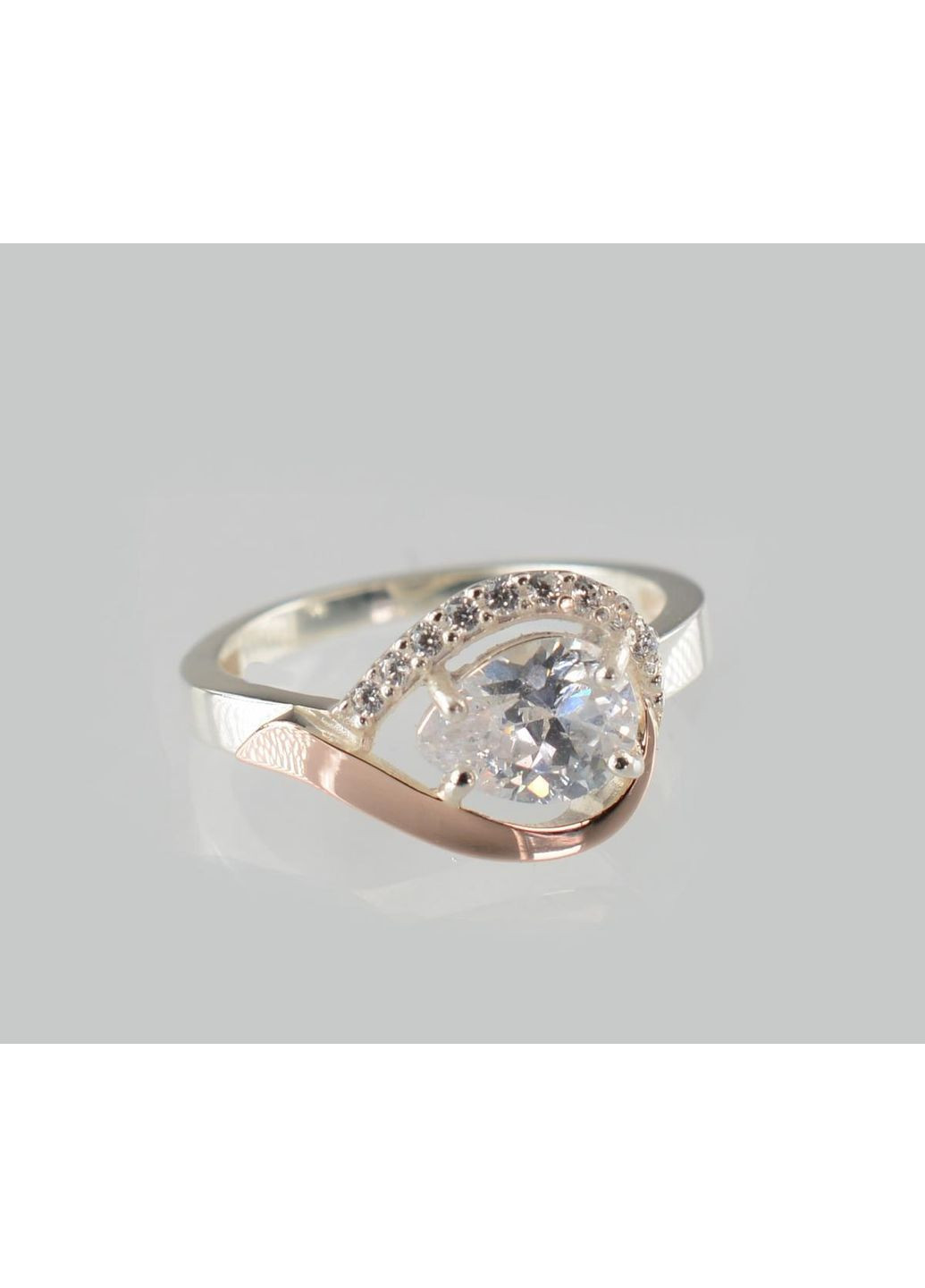 Серебряная кольца с золотыми вставками Silver Style (367112201)