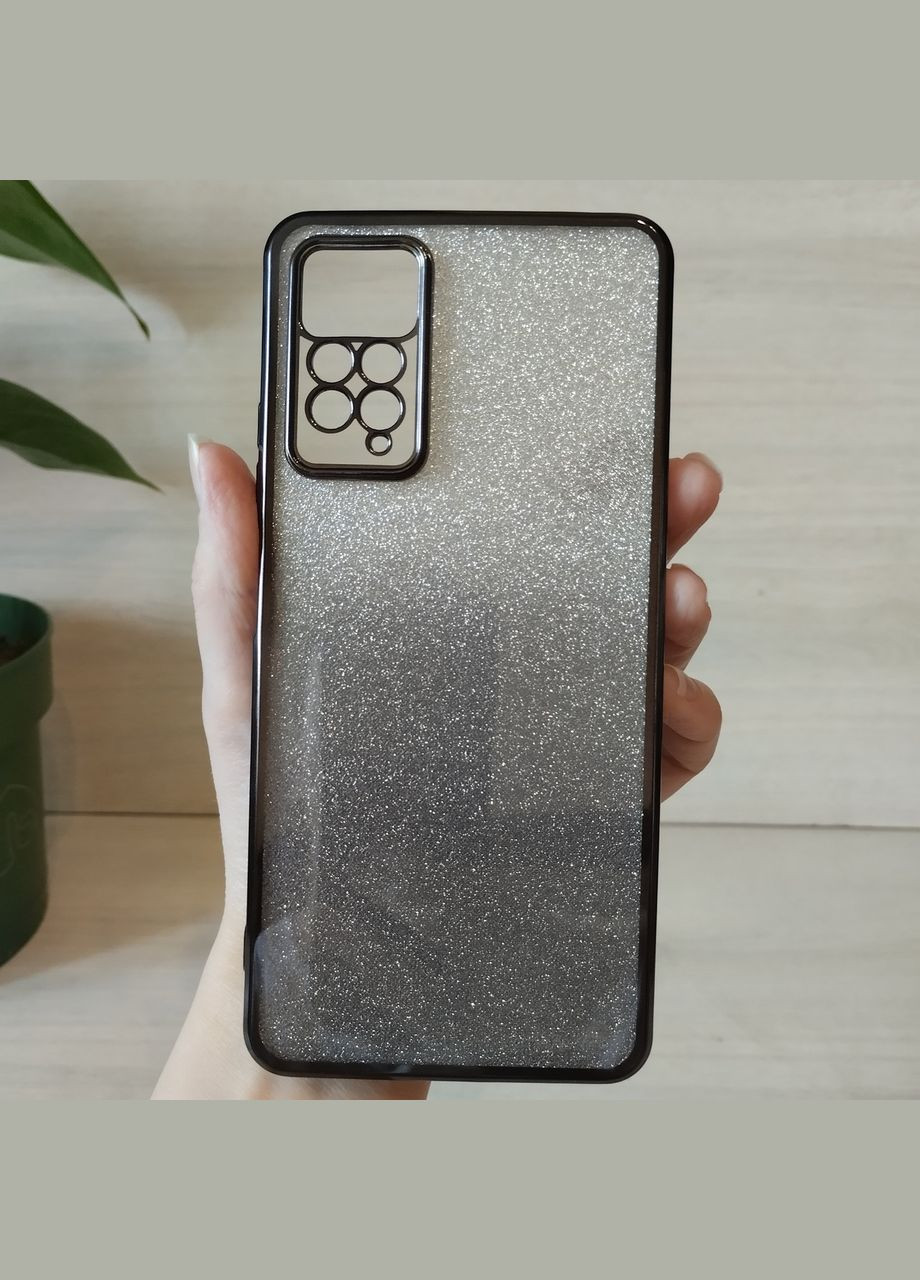 Чохол для xiaomi redmi Note 11 pro жіночий силіконовий блискучий (сірий) No Brand (304053816)