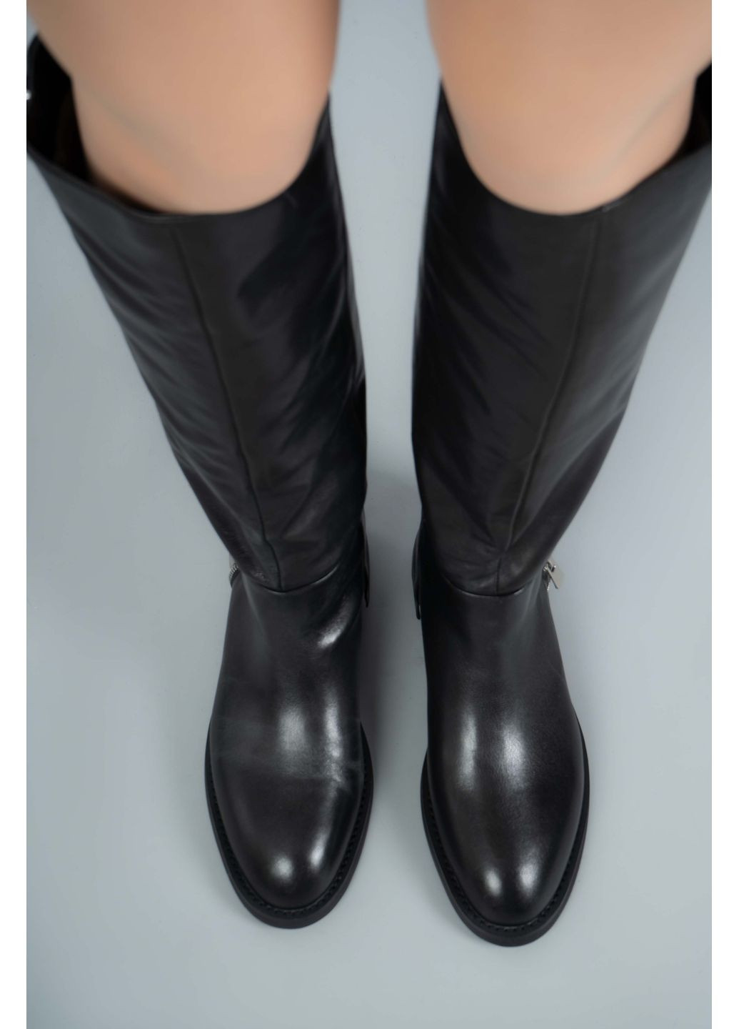 Чоботи жіночі Where Uweare K511-755-1 Натуральна шкіра чорні 346701 Where Uwear (368971377)