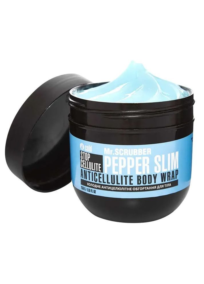 Холодное антицеллюлитное обертывание для тела Stop Cellulite Pepper Slim Mr.SCRUBBER Mr. Scrubber (362267180)