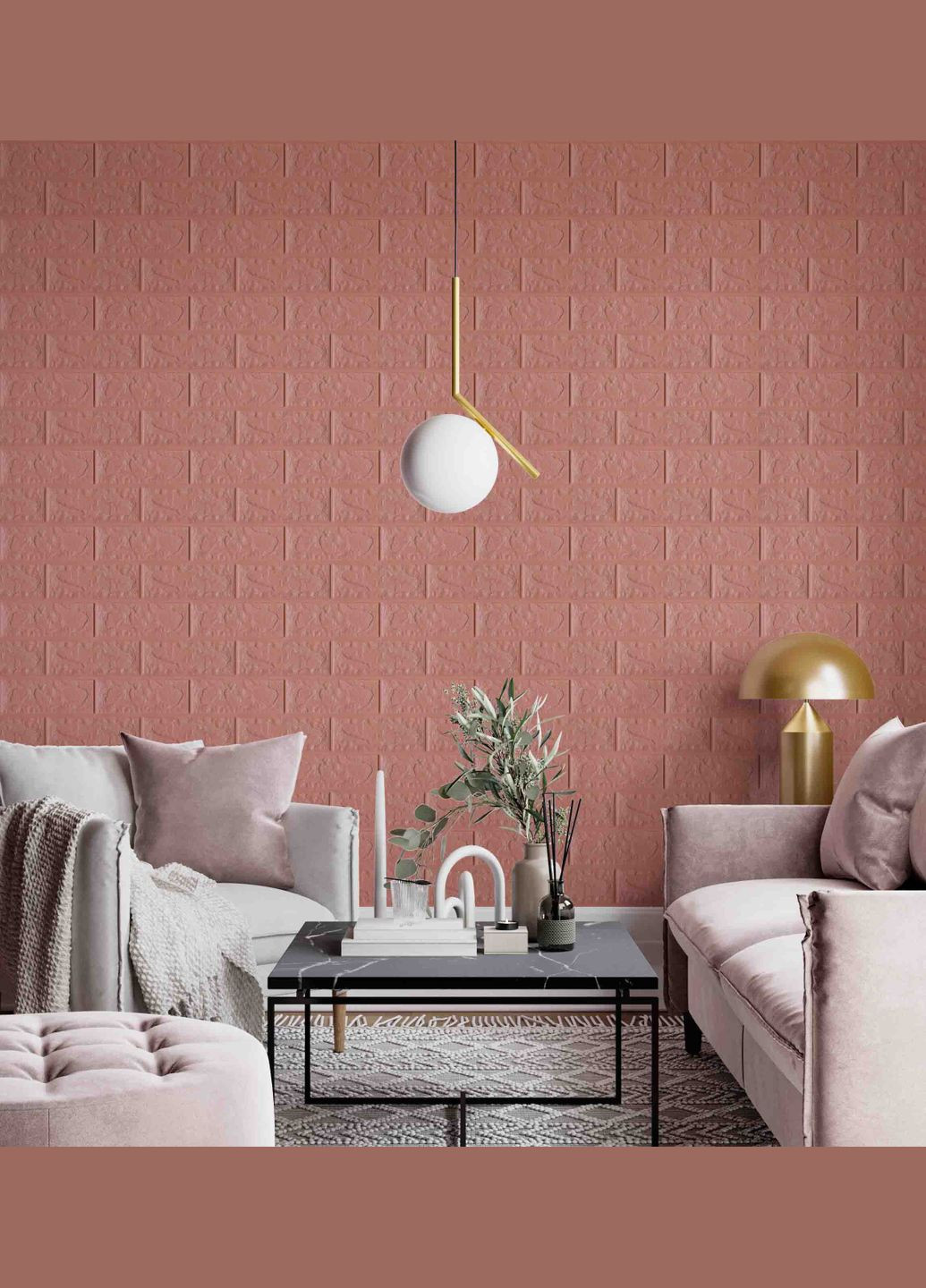 Самоклеющаяся декоративная панель кирпич 700х770х5 мм Loft Expert (298400423)