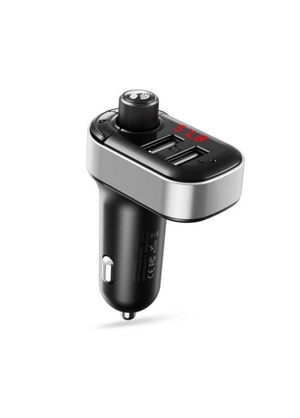 ОЗУ BCC010 FM-модулятор 3.1A/2USB/LCD/Bluetooth/Fast charging/Flash drive/TF card black XO (333827849)