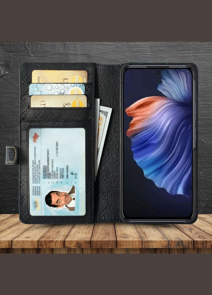 Чохолпортмоне Premium Wallet для Infinix Hot 50 Pro 4G Чорний (78333) Stenk (316651272)
