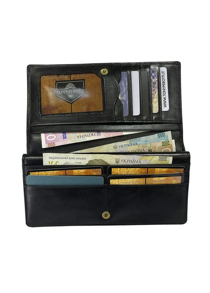 Leather wallet Italico 1902 nero black Tony Perotti (386267203)