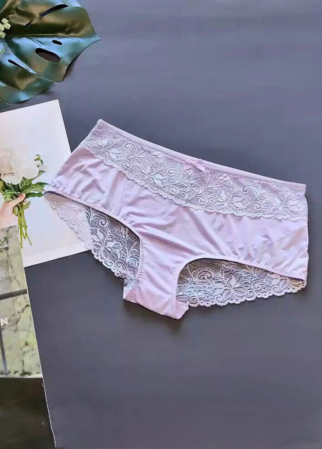 Жіночі трусики Zeeman з мереживом brown (7251) FS (322265015)