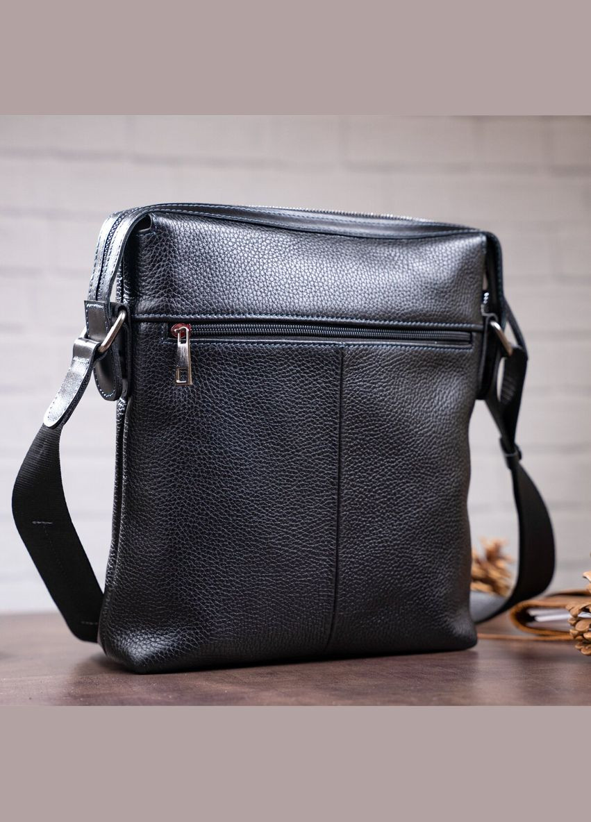 Сумка мужская через плечо кожаная 11122 Черный Shvigel (302008547)