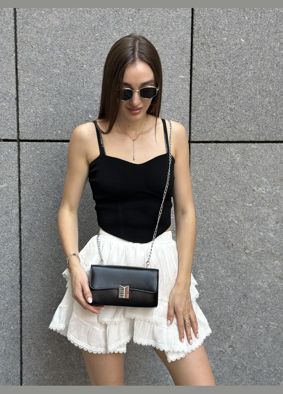 Женская черная сумка 1578 кросс-боди No Brand (303323014)