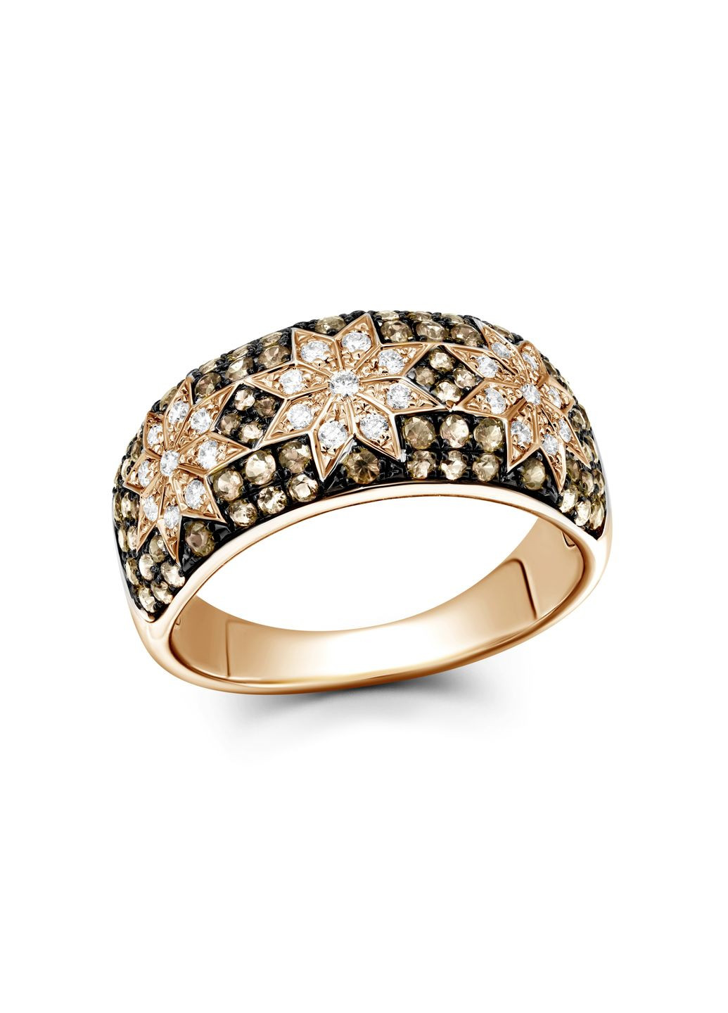 Перстень з діамантами в рожевому золоті 1К759-0429 Zarina (333833691)