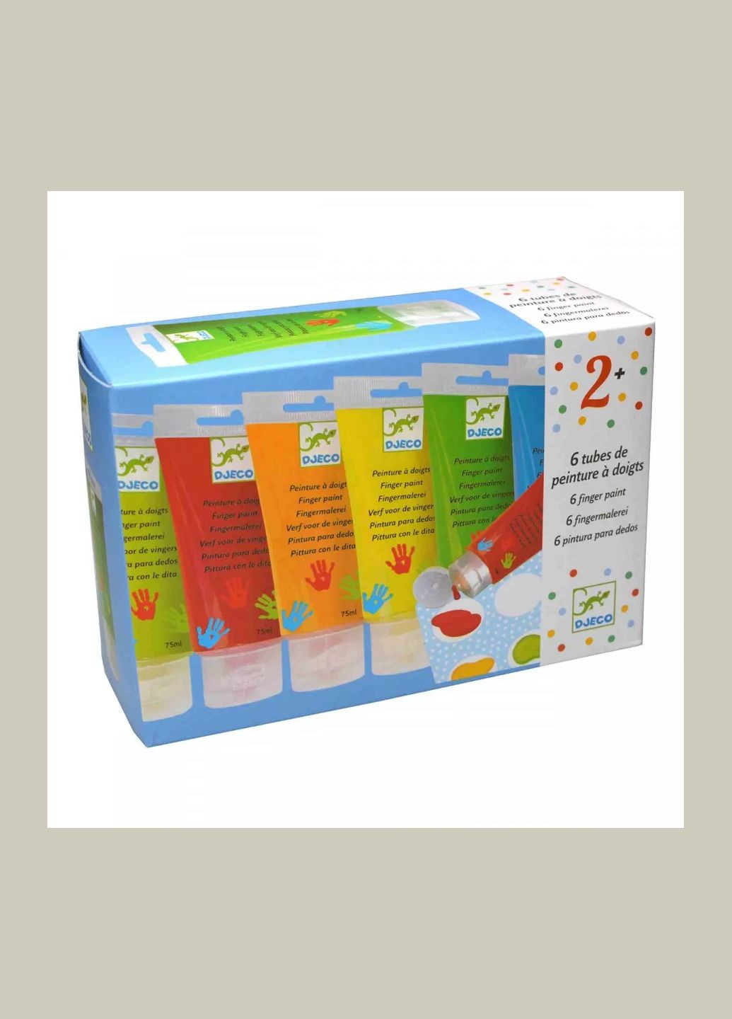 Фарби пальчикові, набір 6шт. арт.DJ08860 Набір пальчикових фарб 6 шт. Djeco (333252461)