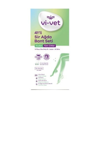 Воскові смужки для депіляції для всіх типів шкіри, 41 шт Vi-Vet (317254475)