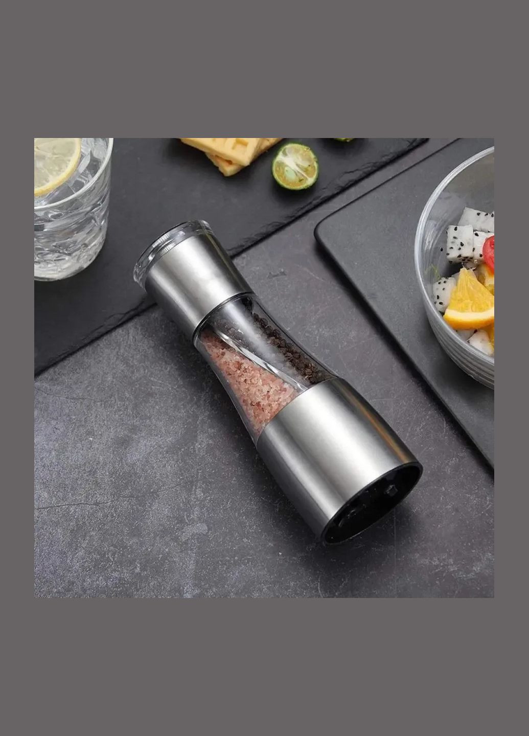 Акриловий млин для солі та перцю Duo 2в1 No Brand (303210089)