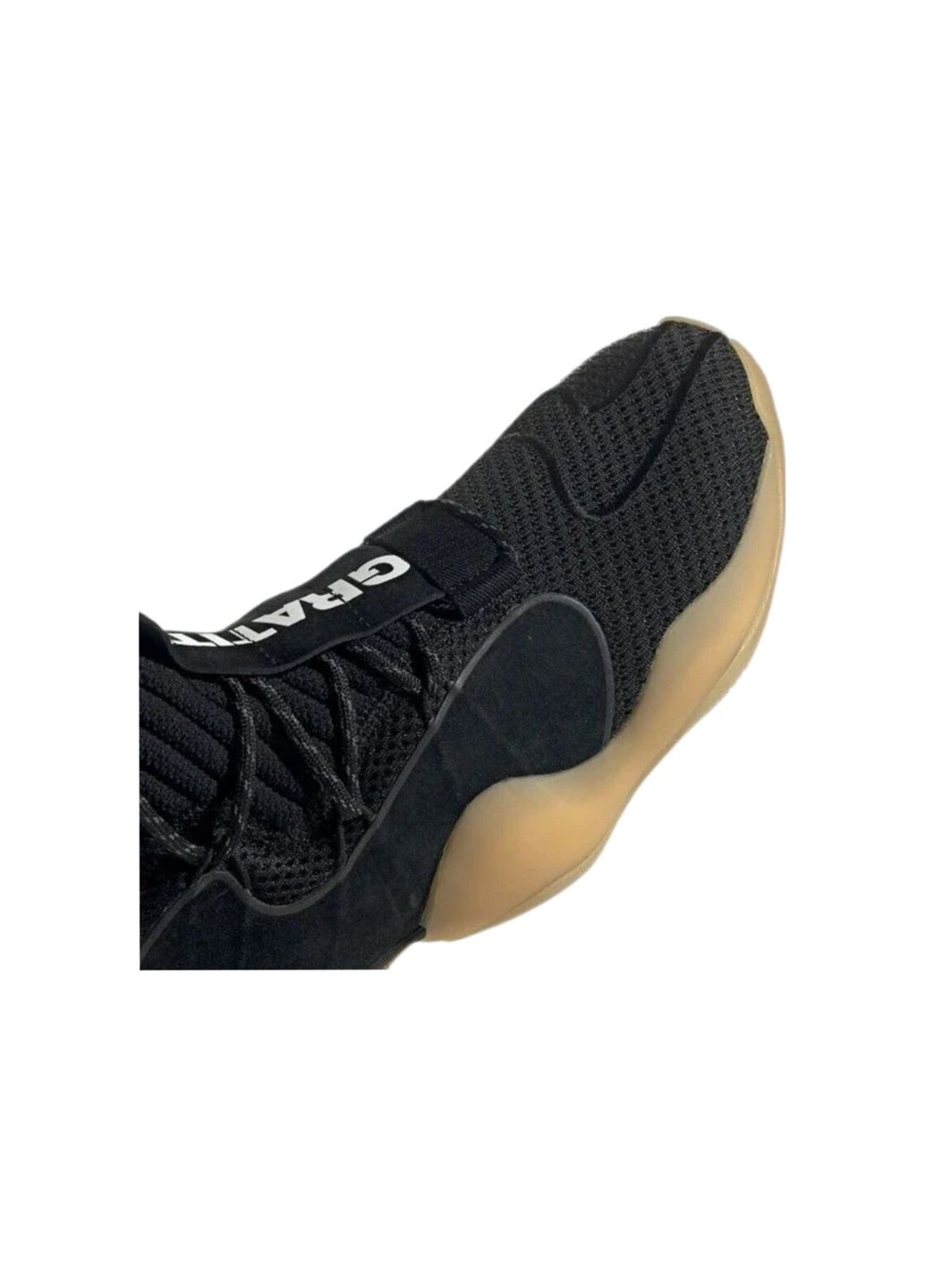 Черные всесезонные кроссовки crazy byw x pharrell williams black gum adidas