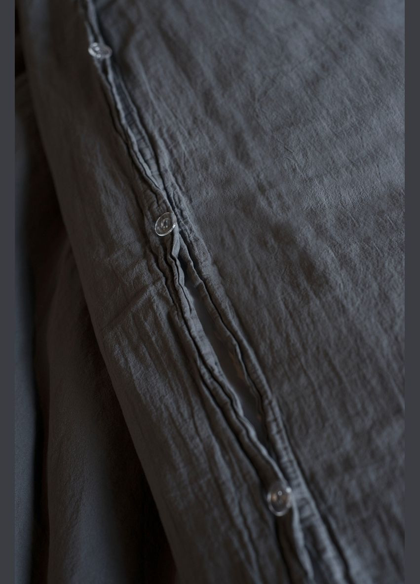 Комплект постельного белья Stonewash Dark Gray семейный 160х220 см темно (92669505) SoundSleep (307510718)