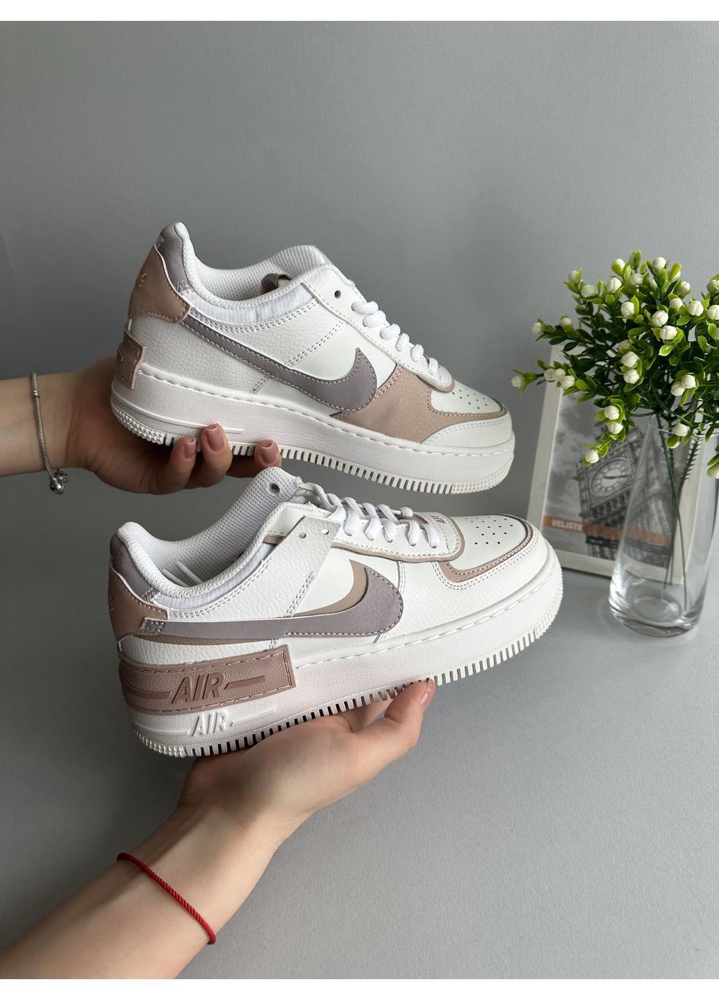 Цветные демисезонные кроссовки мужские nike air force 1 shadow amethyst найк аир форс 1 премиум No Brand