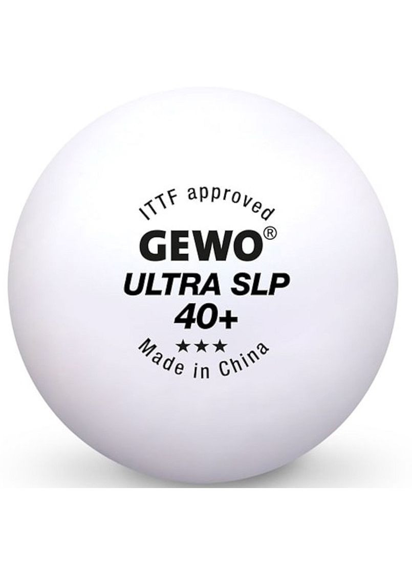 М'ячі для настільного тенісу Ultra SLP 40+ ITTF 6 шт (81351200) GEWO (346530818)