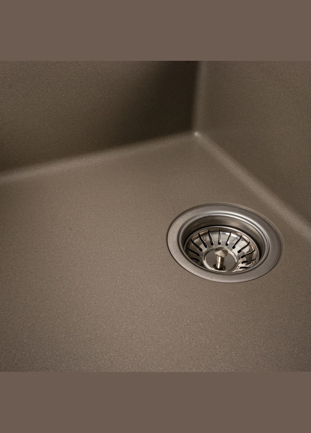 Гранітна мийка для кухні 6550 LOTOS матовий Титан Platinum (276002781)