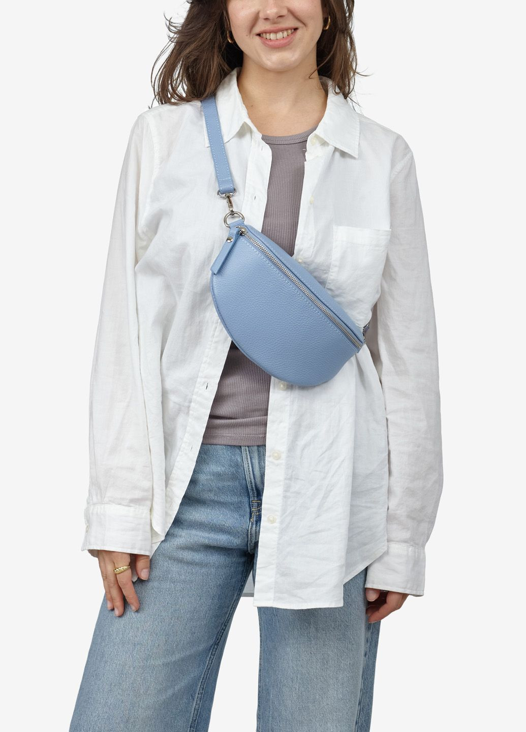 Поясна сумка шкіряна жіноча (бананка) на пояс Regina Notte (293977382)