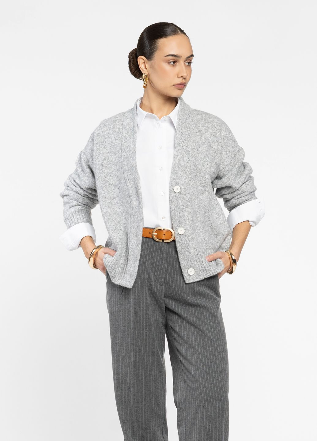 Кардиган жіночий сірий Arber Cardigan WD 1 WTR-225 (371141422)