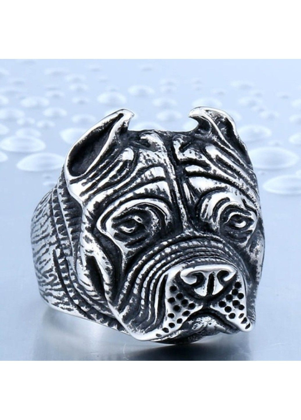 Готична чоловіча печатка бульдог з медичної сталі RM-020 No Brand (299634535)