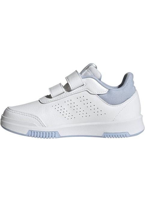 Белые демисезонные подростковые кроссовки для девочки белые с розовым и голубым — стиль и комфорт каждый день adidas Tensaur Sport 2.0 CF K