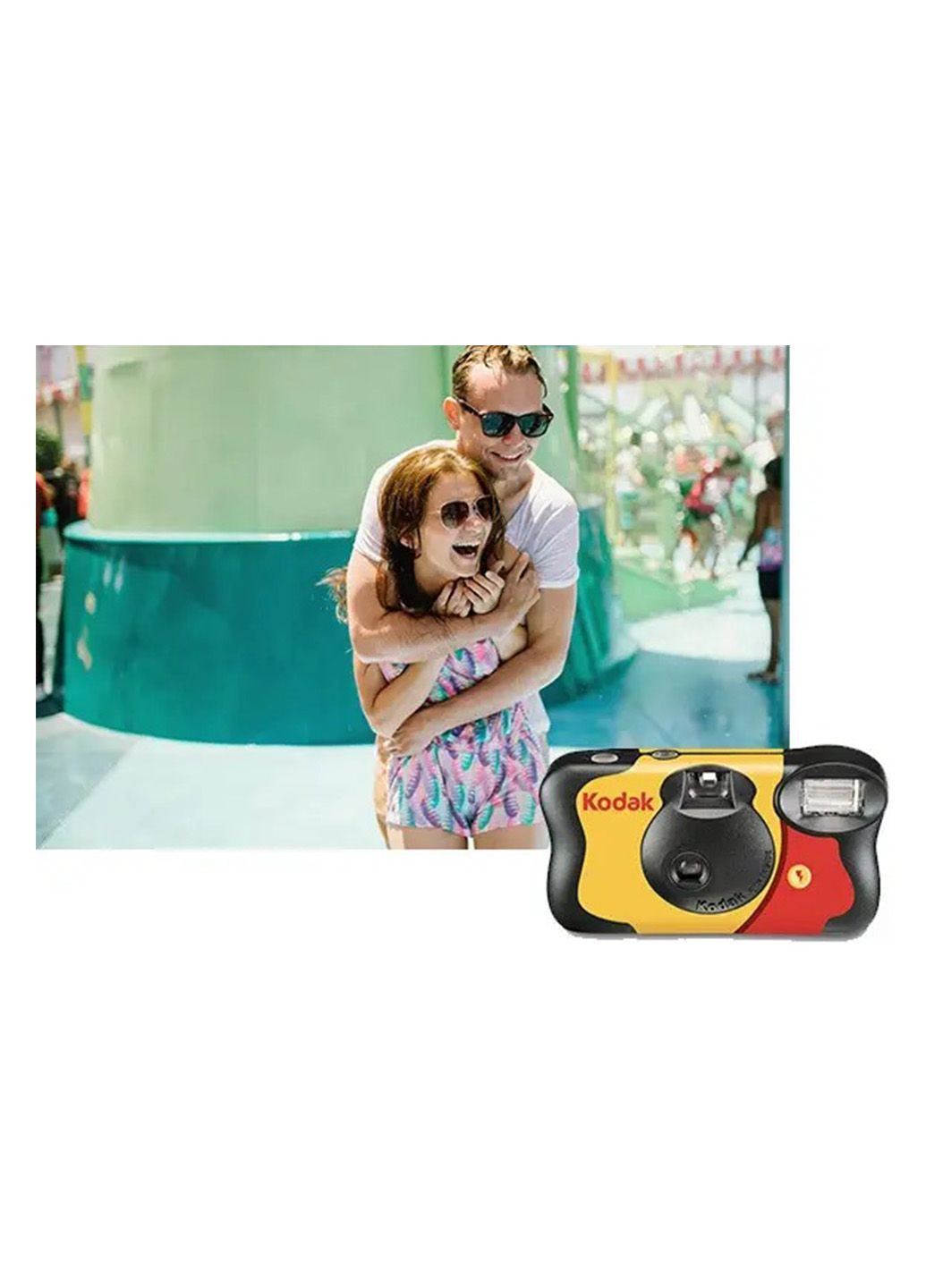 Одноразовий фотоапарат FunSaver на 27 кадрів MAX 800 Плівкова фотокамера зі спалахом на батарейках Kodak (352742626)