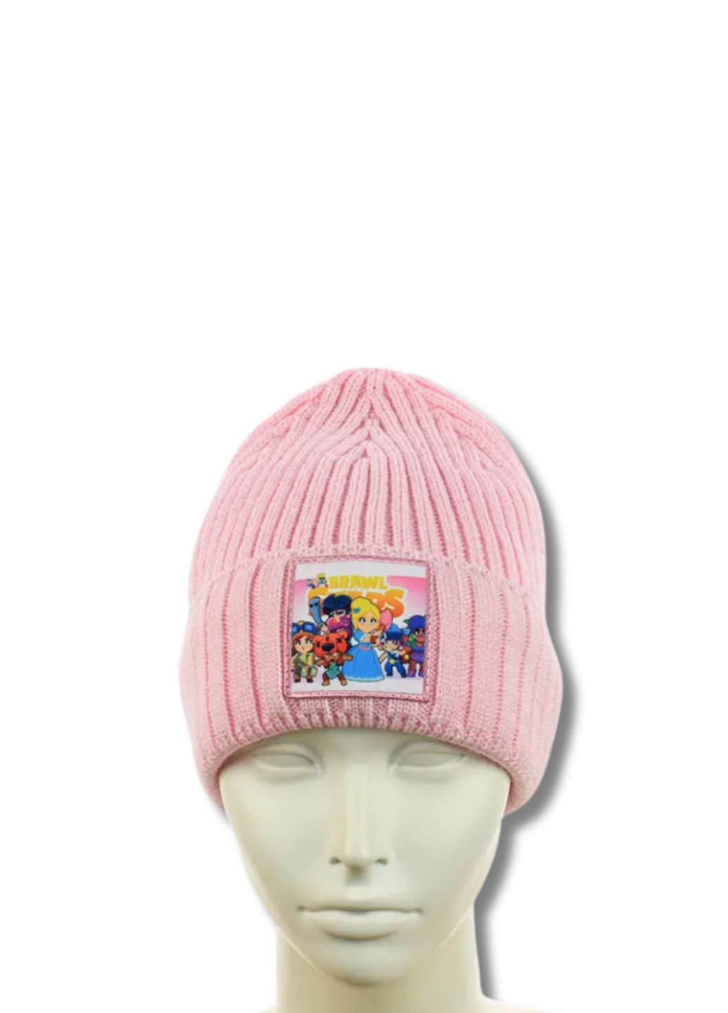 Дитяча зимова шапка на флісі Бравл Старс / Brawl Stars No Brand Дитяча зимова шапка з нашивкою (347146898)