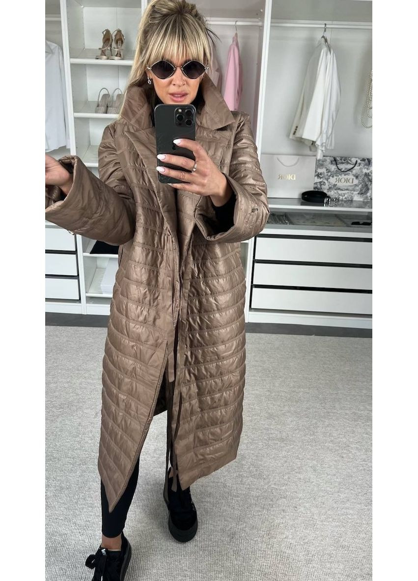 Темно-бежевая демисезонная куртка, цвет темно-бежевый Fashion