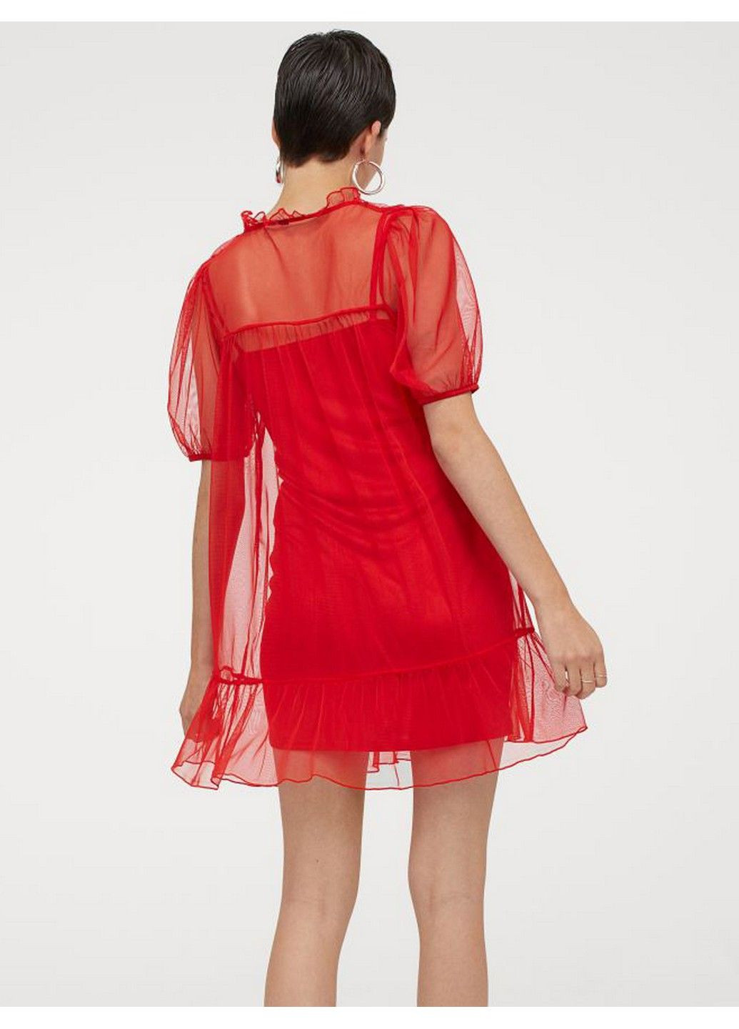 Червона кежуал сукня H&M однотонна