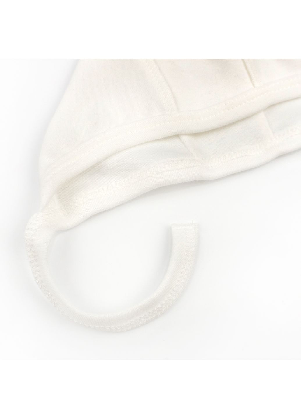 Шапочка для немовлят на завʼязках Pure Молочний 38 dexter's (370372703)