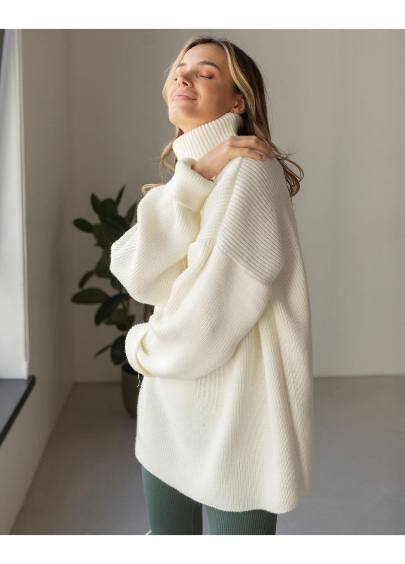 Молочный зимний джемпер Pawa