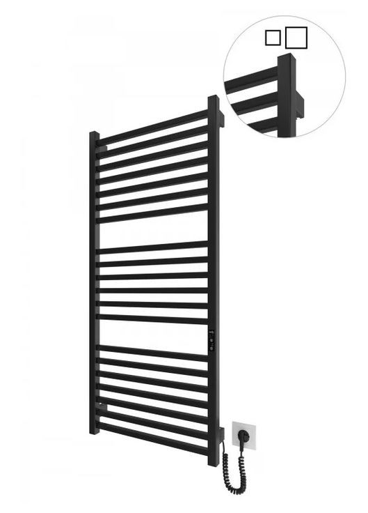 Електрична рушникосушка HF London 1170х530 TR K чорна матова Mario (318681183)
