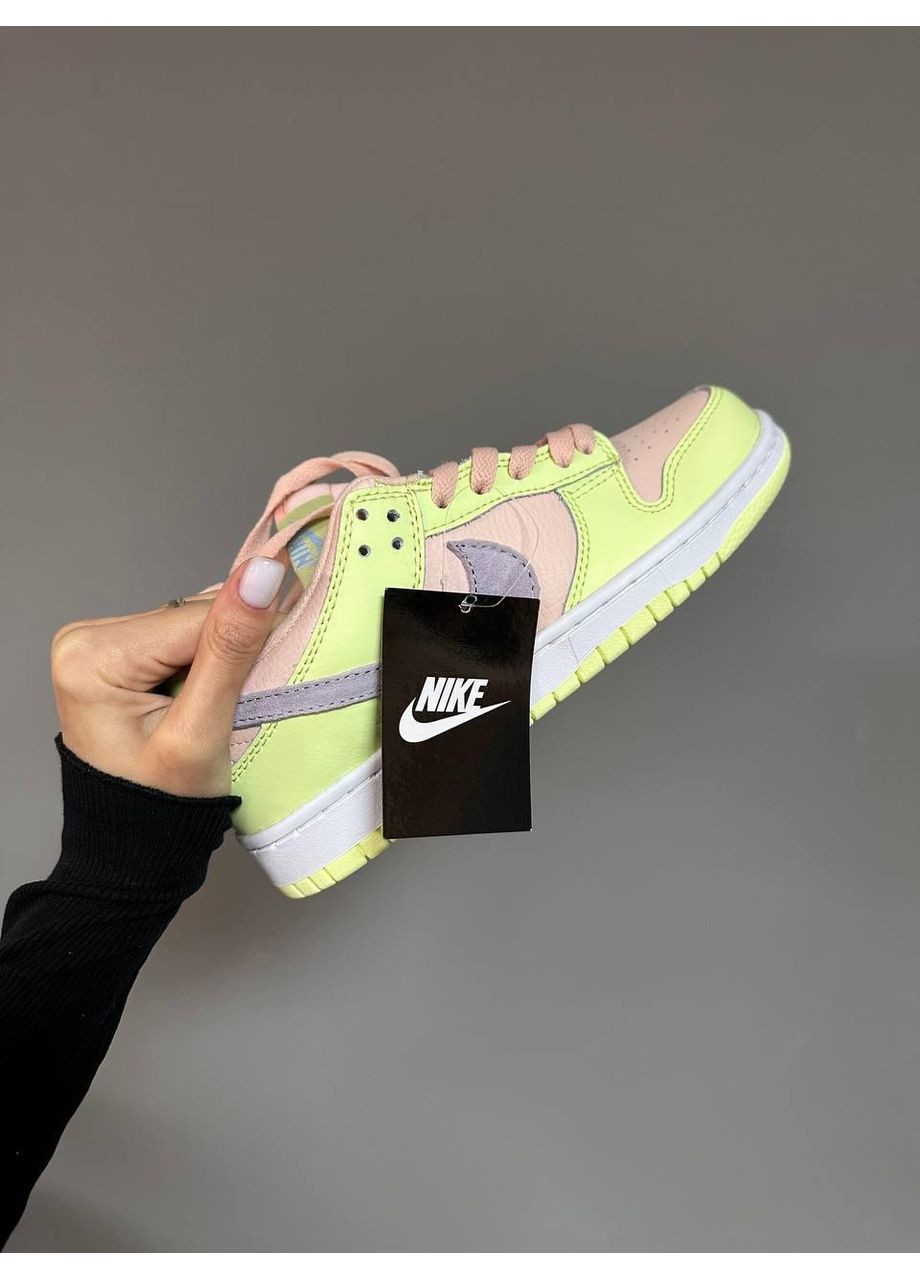 Жовті Осінні кросівки чоловічі nike sb dunk low lime peach найк сб данк No Brand