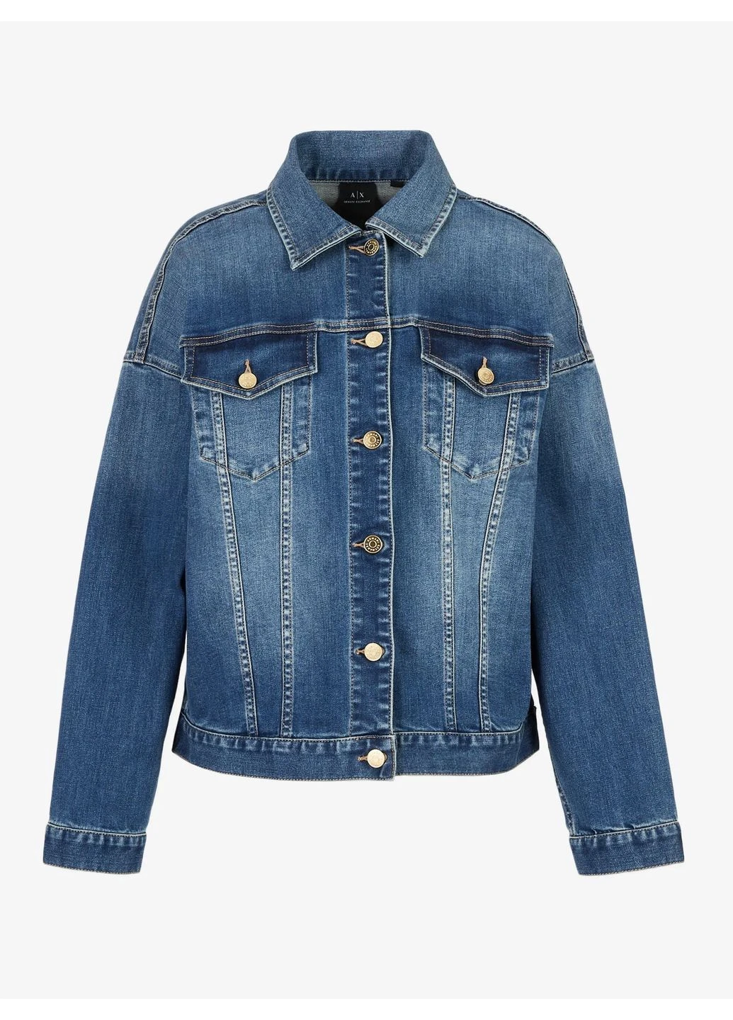 Синя демісезонна джинсова куртка 6979737 джинс qz3121 Armani Exchange
