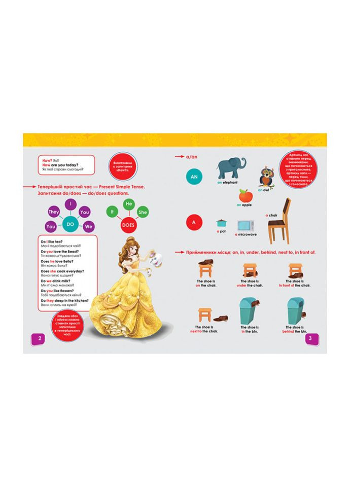 Дисней. Внимание! Английский. Принцесса Утро 957001 Книга 1 Ranok Creative (304408430)