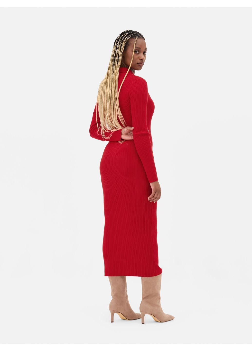 Красное платье демисезон,красный, Primark