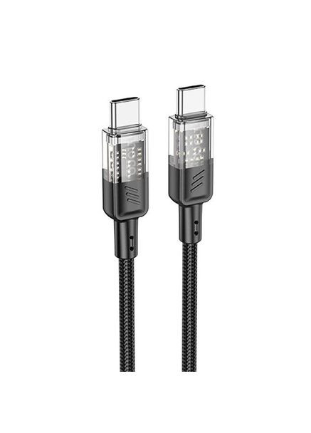 Кабель USB X101 Silicone Type-C ↔ Type-C 60W 1м Силиконовый провод для быстрой зарядки гаджетов Hoco (337311098)