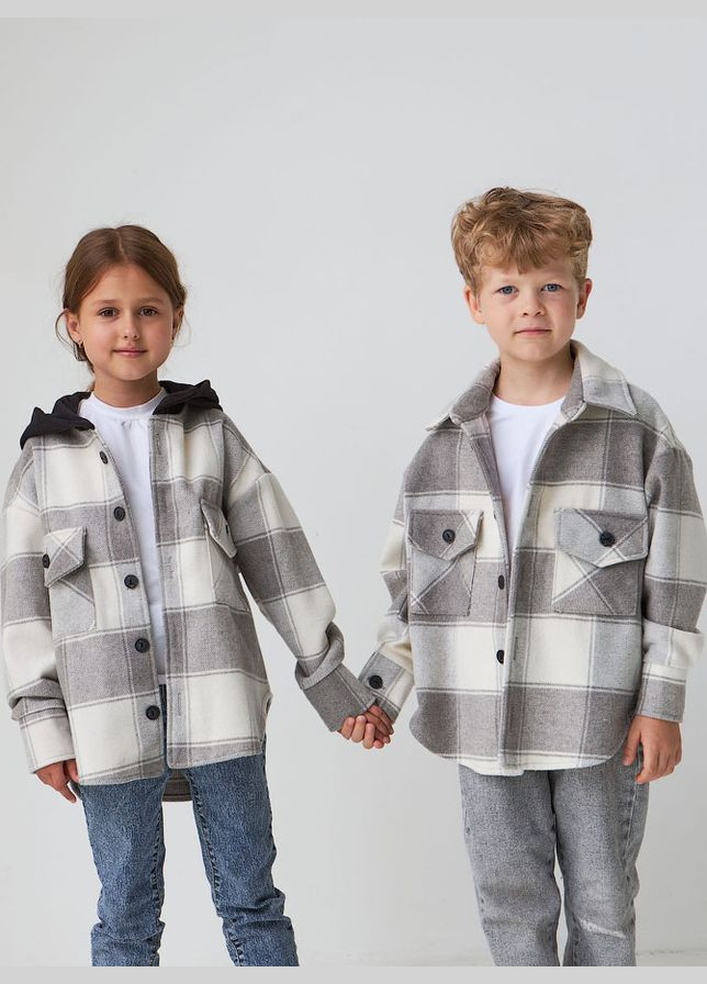 Утеплена сорочка дитяча Клітинка Tair Kids (300000341)