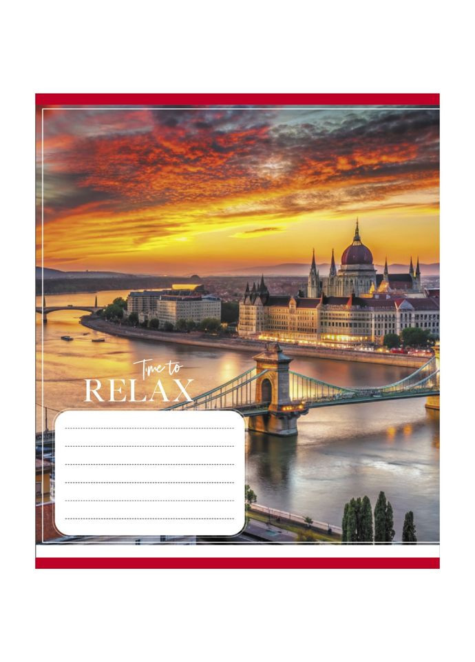 Зошит загальний "Міста в вогнях" 096 630107K 1 в клітинку, 96 аркушів (959063) Leader (372830528)