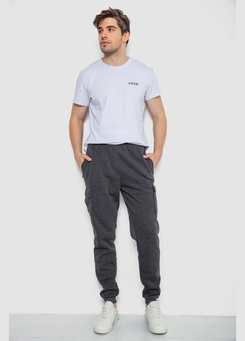 Темно-серые спортивные, кэжуал демисезонные брюки Ager