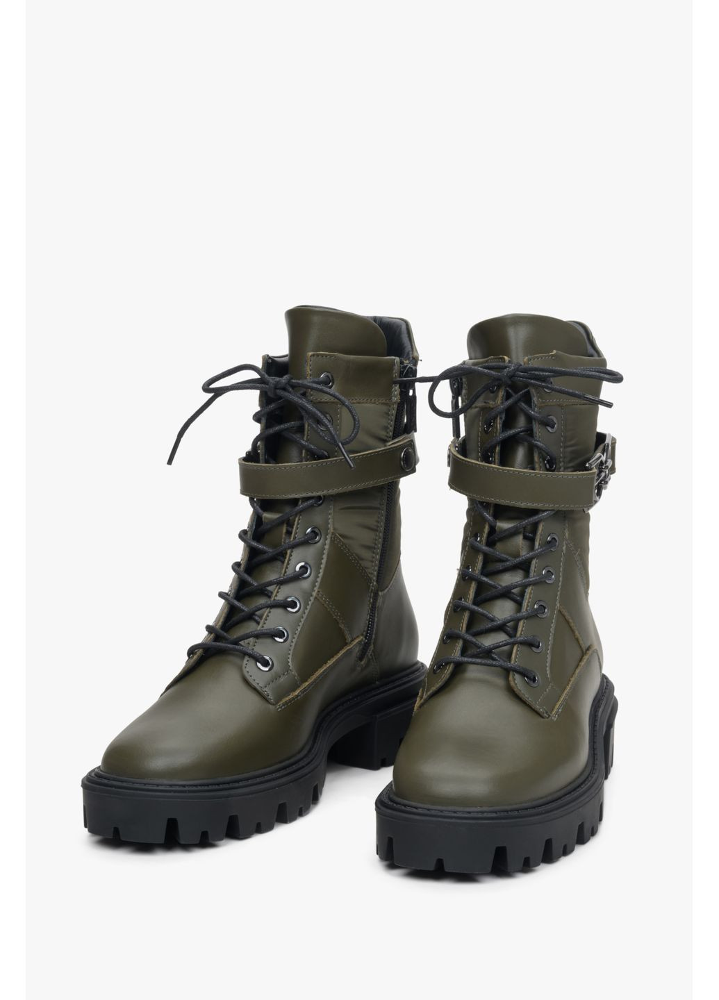 Черевики, колір зелений Estro (350920233)