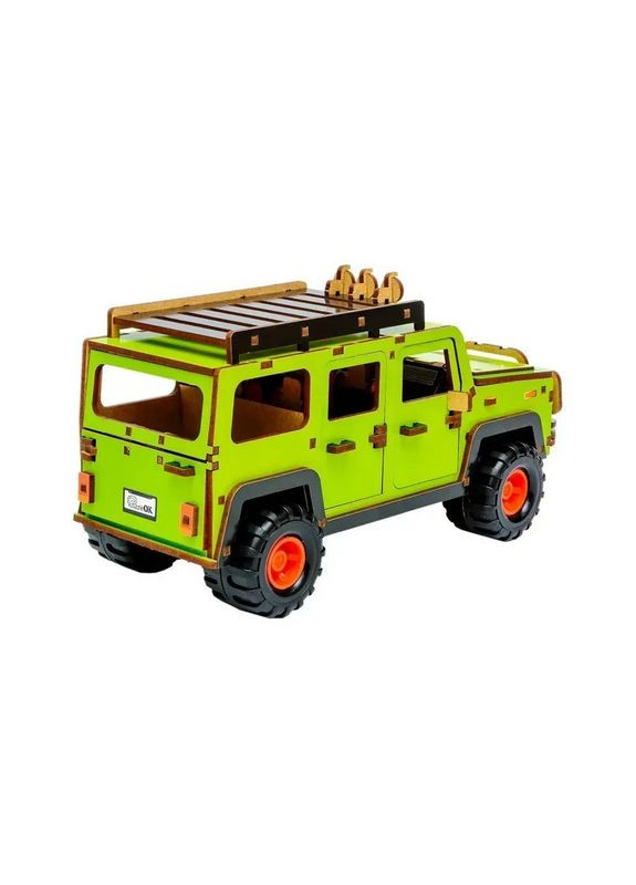 Деревянный 3D конструктор "Внедорожник" Puz-00951, 123 детали PuzzleOK (370934323)