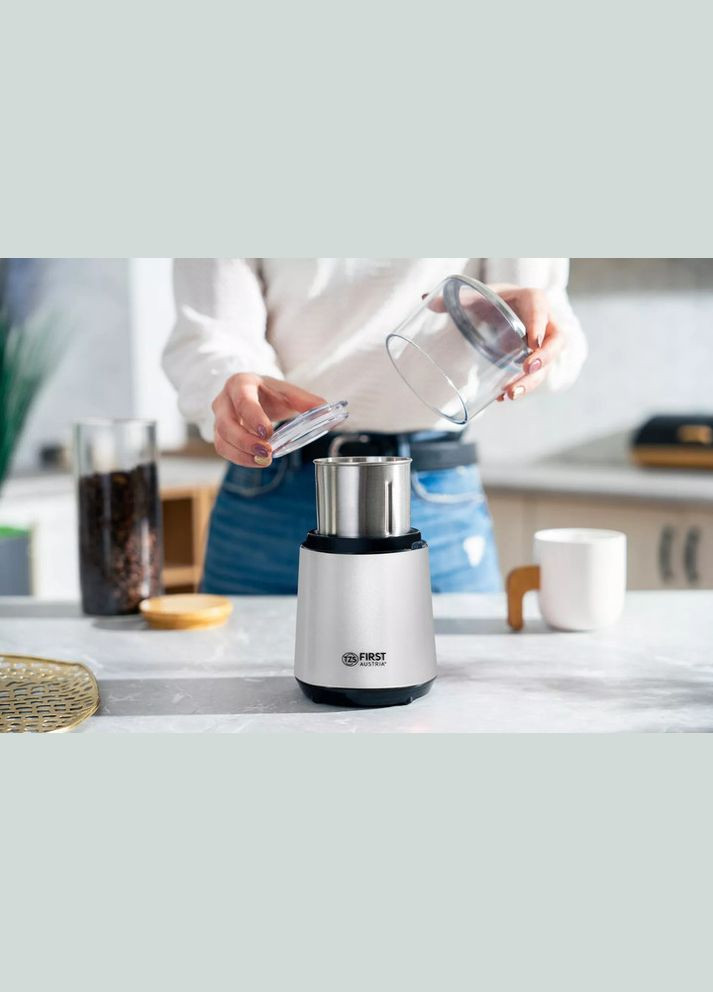 Кавомолка FA-5486-2-WI 200 Вт срібляста First (339043607)