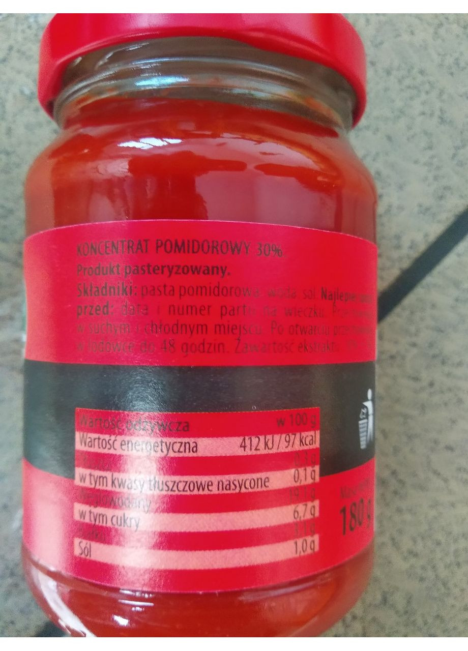 Koncentrat pomidorowy 30% 180 грамм томатная концентрированная паста Green Garden (356671677)