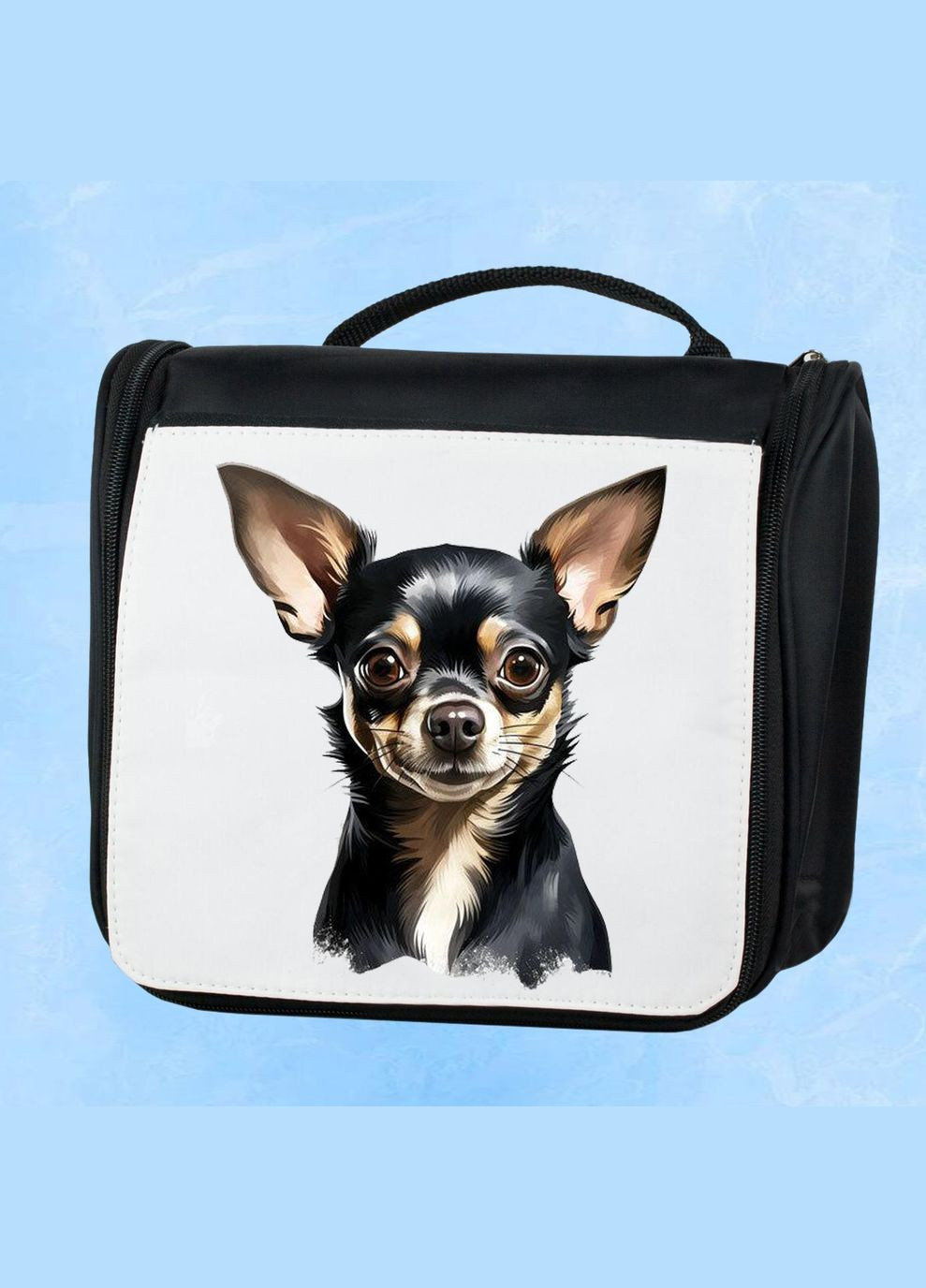 Дорожная сумка - органайзер для косметики несессер Dog #85 Черная No Brand (318677181)