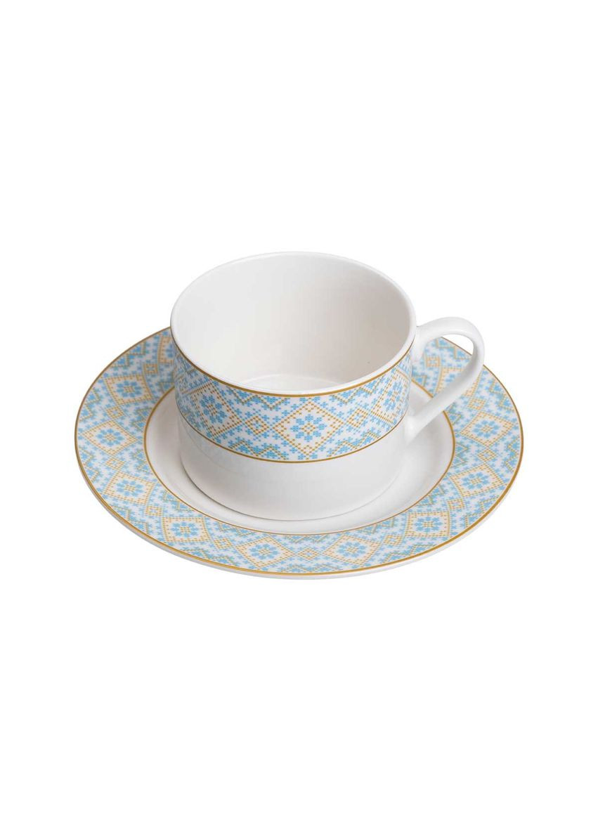 Чашка керамічна 250 мл Ethnic Білий Yiwu (360454981)